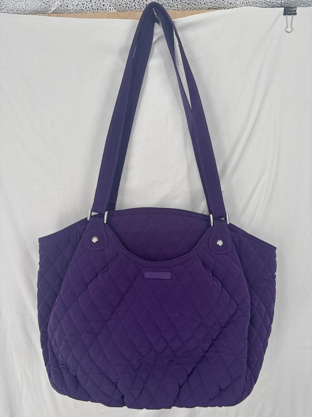Vera Bradley Glenna Quilted Shoulder Bag Women purple Tote Handbag